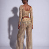 Long Sleeve Top Ojos Cream - shopsigal