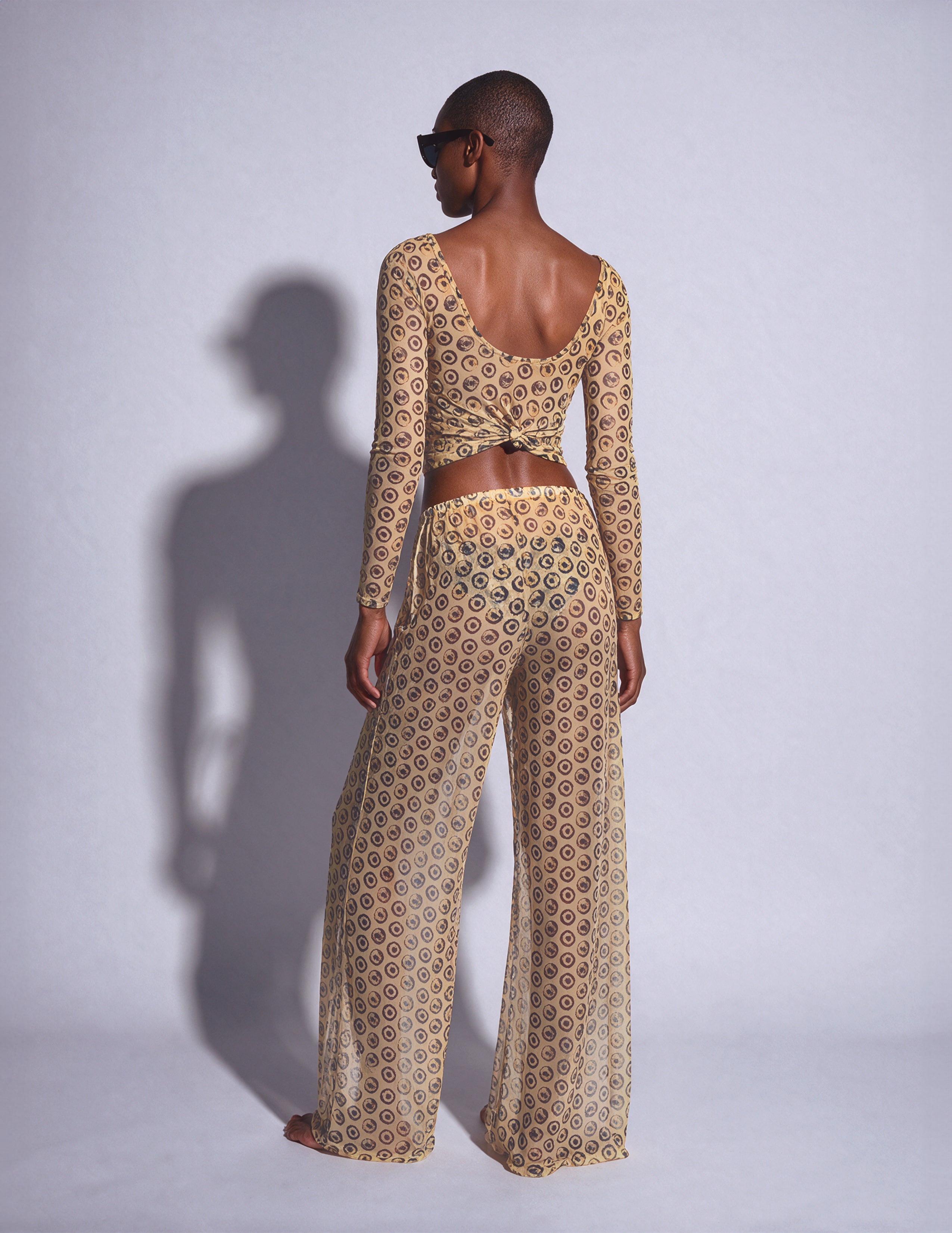 Long Sleeve Top Ojos Cream - shopsigal