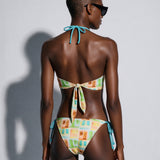 Tie Bikini Bottom Posada / Aqua