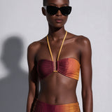 Bandeau Bikini Top Ojo Black / Trufa - shopsigal