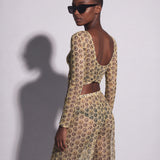 Long Sleeve Top Ojos Cream - shopsigal
