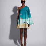 One-Shoulder Trapeze Dress Cepe