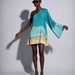 One-Shoulder Trapeze Dress Cepe - shopsigal
