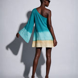 One-Shoulder Trapeze Dress Cepe - shopsigal