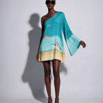One-Shoulder Trapeze Dress Cepe - shopsigal