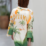 Long Sleeve Shirt Miami Oranges Palms - shopsigal