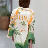 Long Sleeve Shirt Miami Oranges Palms - shopsigal