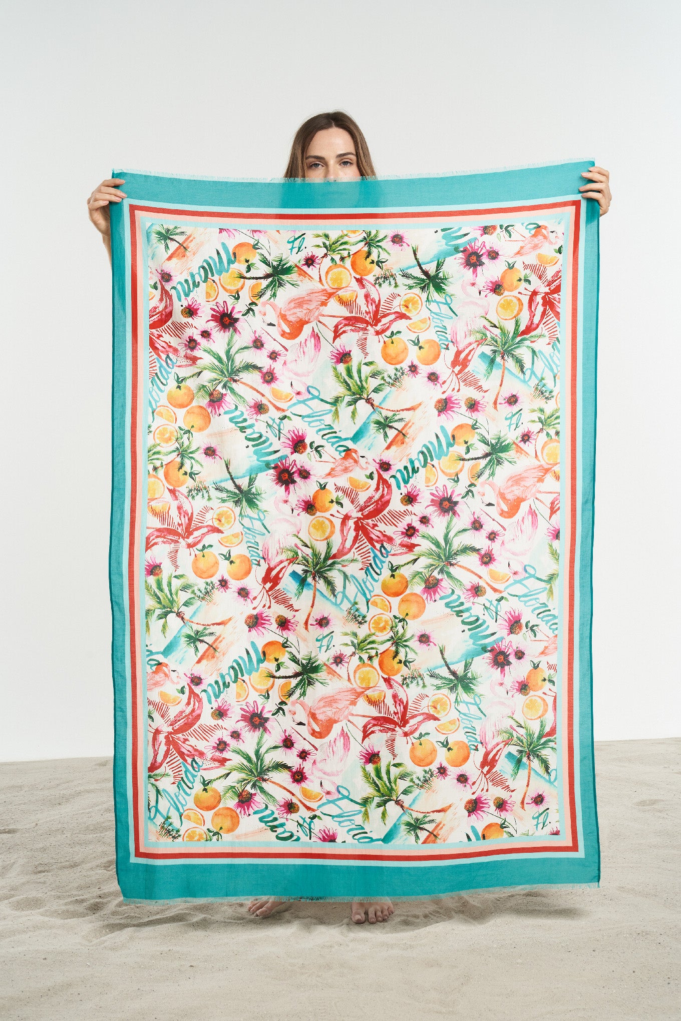 Florida Fringed Sarong Scarf - shopsigal