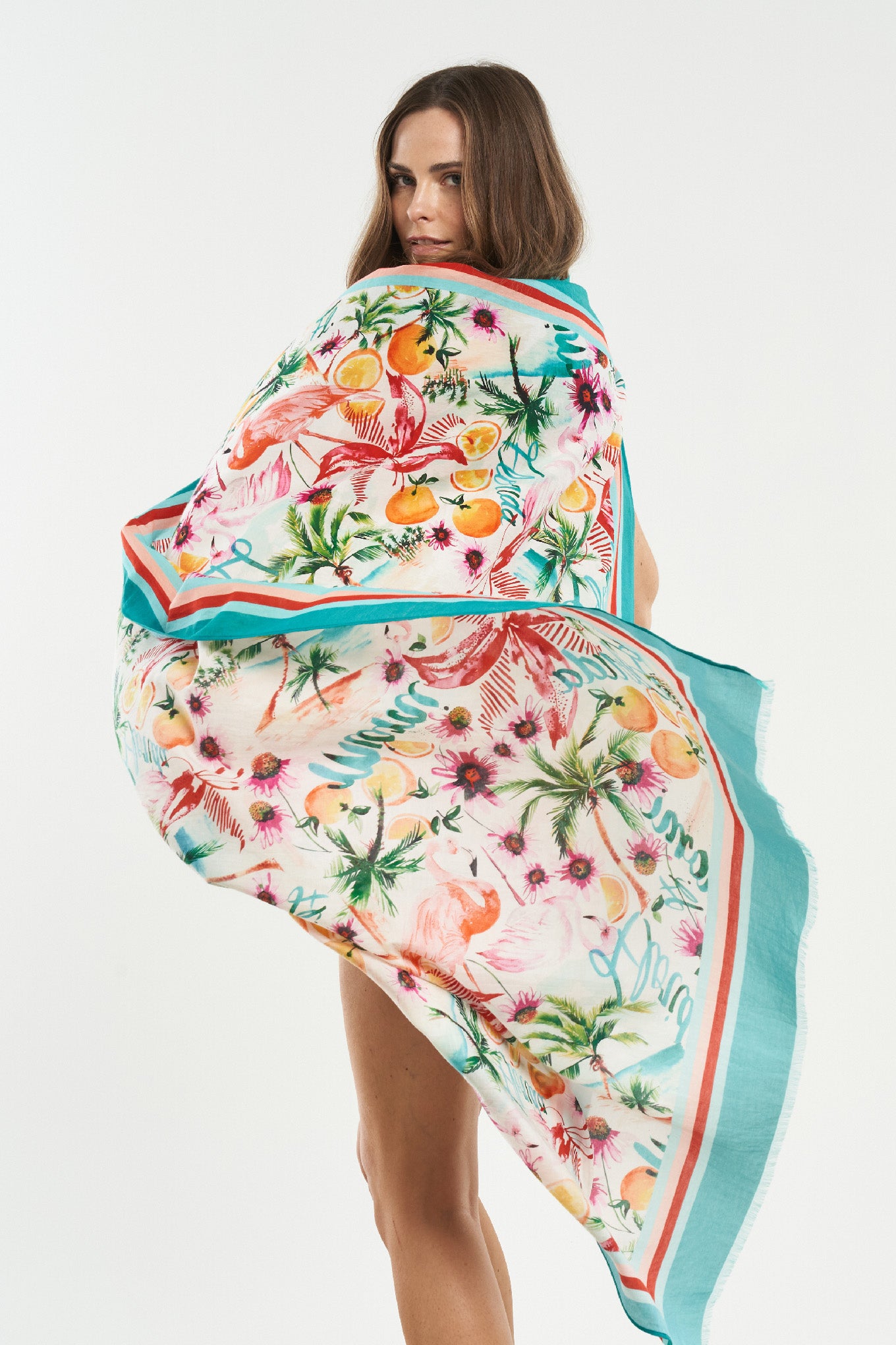 Florida Fringed Sarong Scarf - shopsigal