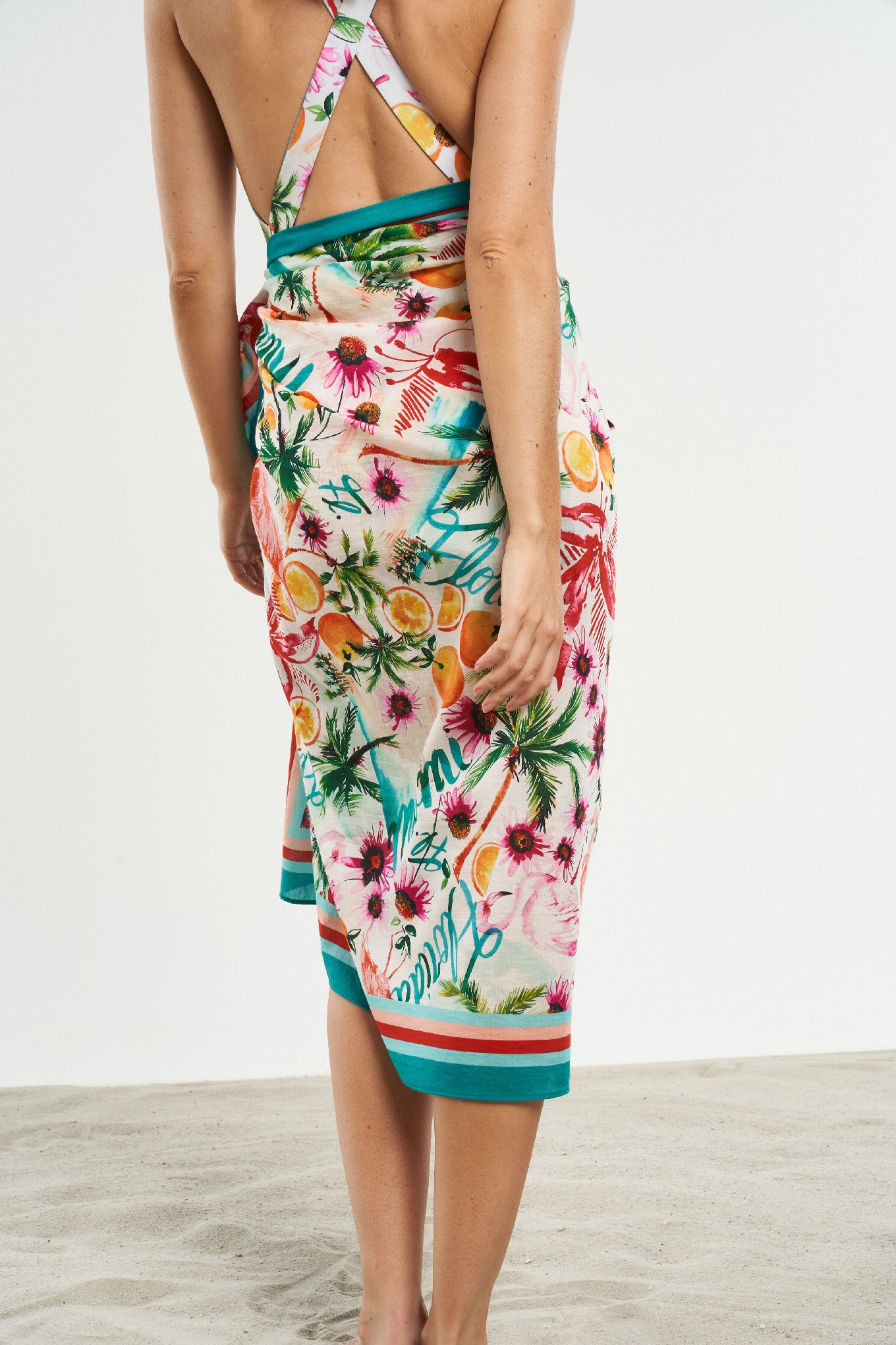 Florida Fringed Sarong Scarf - shopsigal