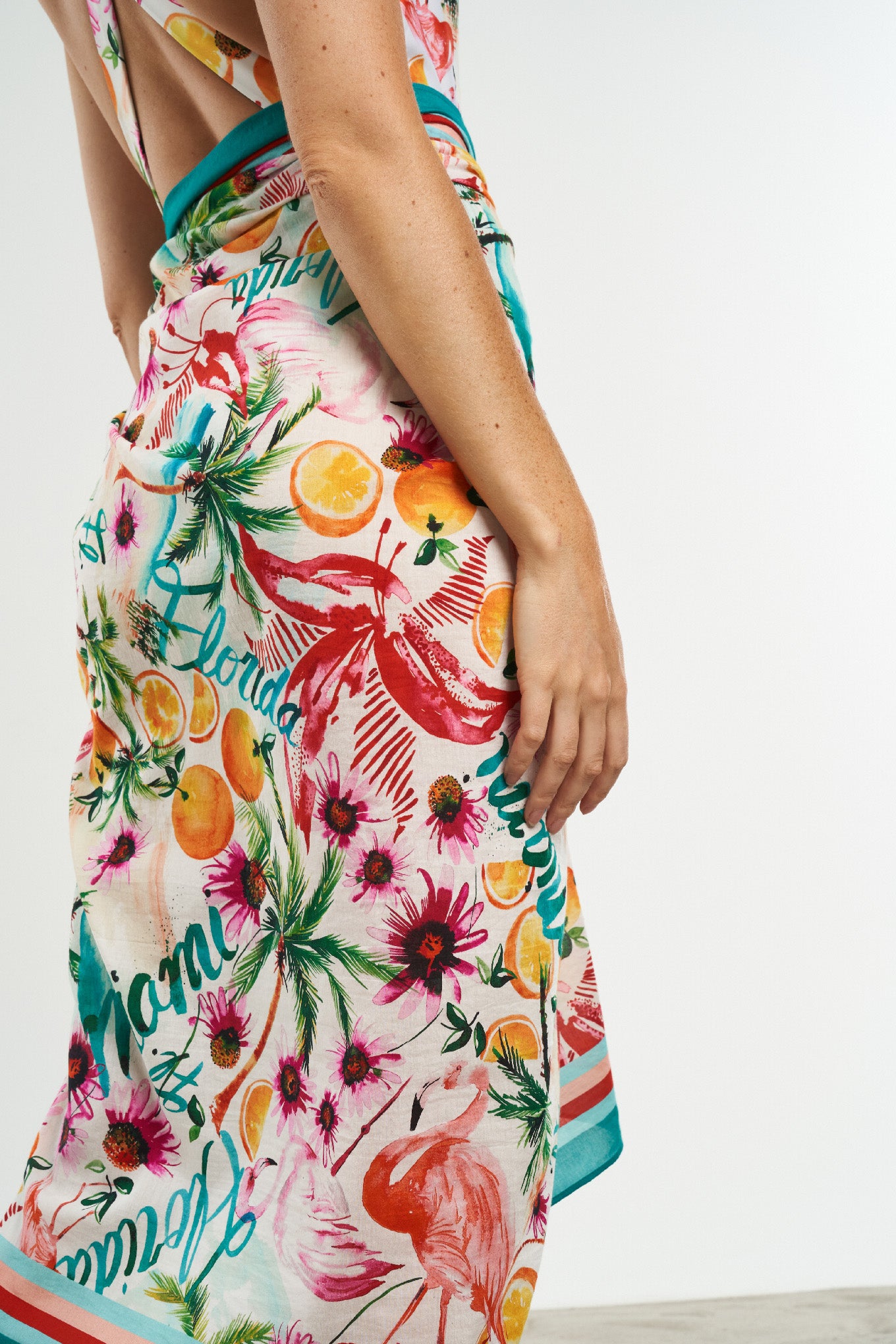 Florida Fringed Sarong Scarf - shopsigal