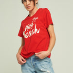 Hey Beach Red Tee - shopsigal