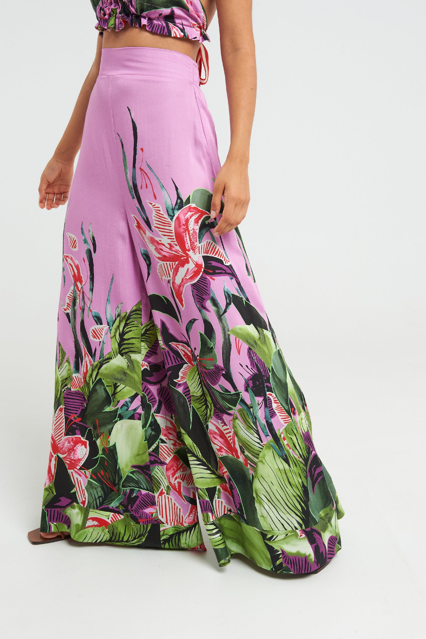 Hawaiian Lily Palazzo Pants - shopsigal