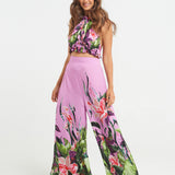 Hawaiian Lily Palazzo Pants - shopsigal