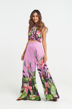 Hawaiian Lily Palazzo Pants - shopsigal