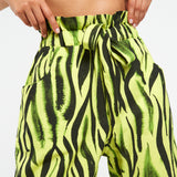 Neon Zebra Paper Bag Pants - shopsigal