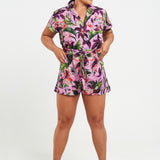Hawaiian Lily Paper Bag Shorts - shopsigal