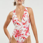 Cayena Reversible Deep V One Piece Swimsuit - shopsigal