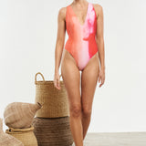 Cayena Reversible Deep V One Piece Swimsuit - shopsigal