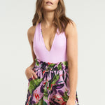 Hawaiian Lily Paper Bag Shorts - shopsigal