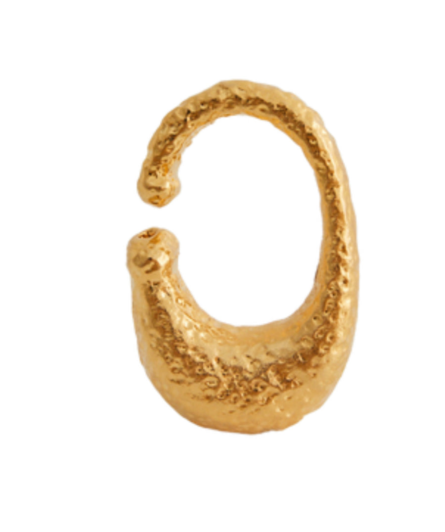 Jet Lag mode Gold Hook Bold Ear Cuff - shopsigal